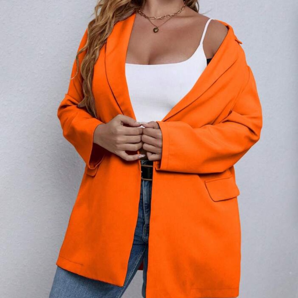 Classic Plus Size Blazer Jacket - image 1